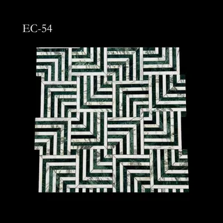 Ineinandergreifendes Eckquadrat-Mosaikmuster