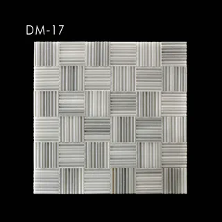 Mosaïque Damier Strié Nuances de Gris