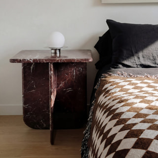 Circular Top Intersecting Cross-Panel Base Coffee Table thumbnail 2