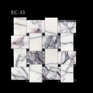 Collection Exclusive de Mosaïques Grille Rectangulaire à Accents Sombres