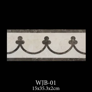 Crested Wave Trefoil Waterjet Bordure thumbnail 2