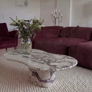 Couchtisch aus Calacatta Viola Marmor
