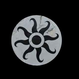 Dairesel Güneş Işınlı Waterjet Madalyon