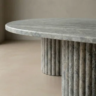 Table Basse en Travertin Silver thumbnail 3