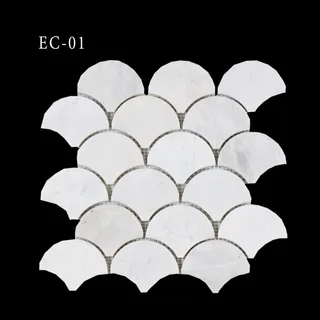 Exclusive Mosaic Collection Scallop Pattern