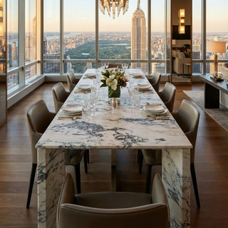 Rectangular Two-Pedestal Dining Table