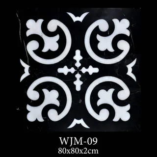 Diamante Waterjet de Cuatrifolio Simétrico y Volutas Foliadas thumbnail 2