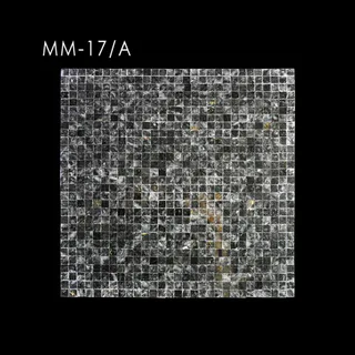 Mosaïque à Grille Carrée aux Nuances Sombres Mm-17/A