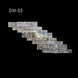 Grey Stepped Linear Relief Mosaic DM-05 Mosaic