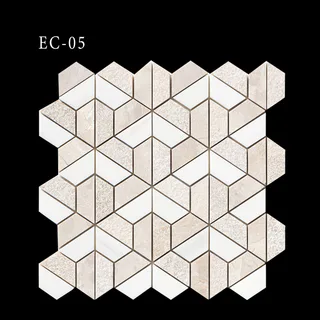 Exclusive Mosaic Collection Geometric Cube Pattern