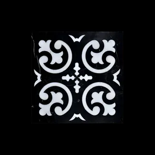 Diamante Waterjet de Cuatrifolio Simétrico y Volutas Foliadas