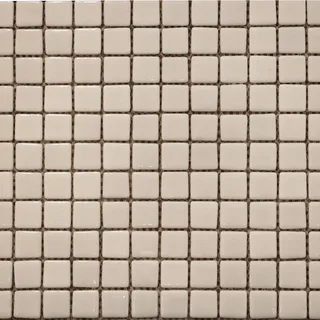 Glänzendes altweißes quadratisches Glasmosaik Glänzendes altweißes quadratisches Glasmosaik