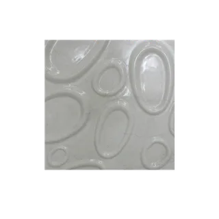 Carved Concentric Oval Relief Panel