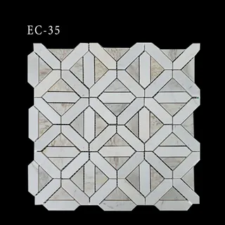 Interlocking Diagonal Lattice Mosaic