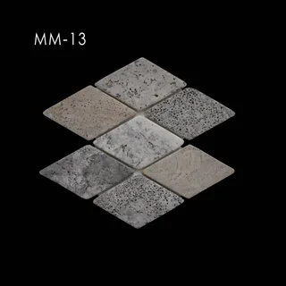 Mosaïque Géométrique Rhomboïdale à Contraste