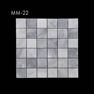 Mosaico Cuadrado en Cuadrícula Gris Tonal
