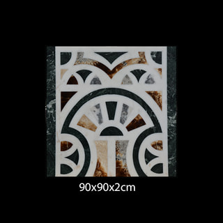 Geometrik Kemerli Yelpaze Kakma Waterjet Karo