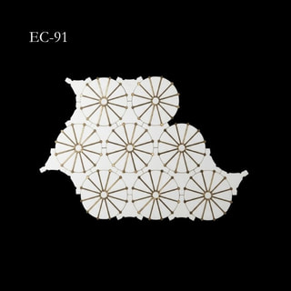 Radial Spoke Geometric Mosaic