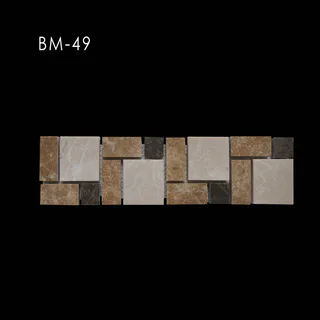 Mosaïque Bordure à Blocs Imbriqués