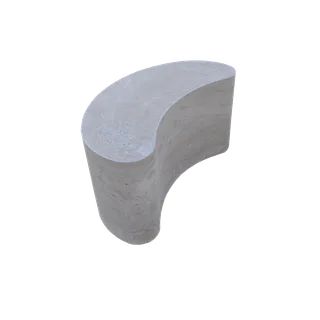 Tabouret2 -Travertin Blanc