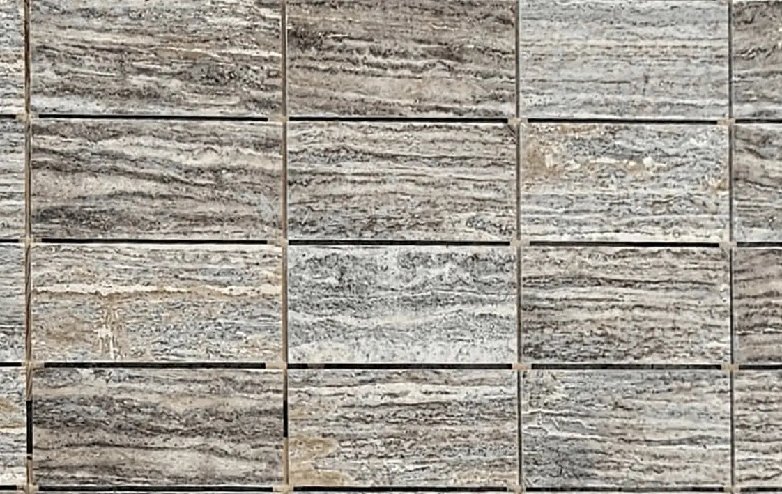 SILVER TRAVERTINE VEIN CUT - Efesusstone Mermer