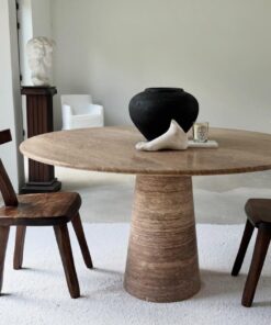Noche Travertine Vein Cut Dining Table