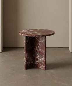 Elazığ Cherry Marble Side Table