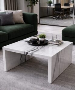 Panda White Marble Coffee Table