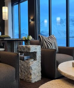 Mesa Auxiliar de Mármol Calacatta