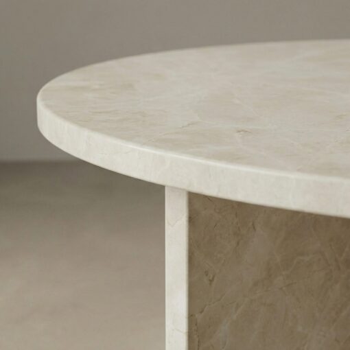 Table Basse en Marbre King Beige<br> – Image 2