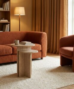 Beistelltisch aus Classic Travertin<br>