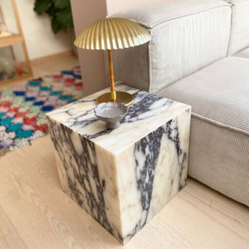 Table d’Appoint en Marbre Calacatta<br> – Image 2