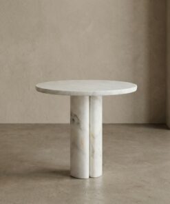 Afyon White Marble Coffee Table