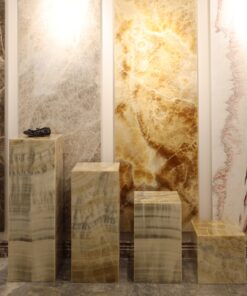 طقم 4 طاولات قهوة كولون دريسو من أونيكس كابوتشينو