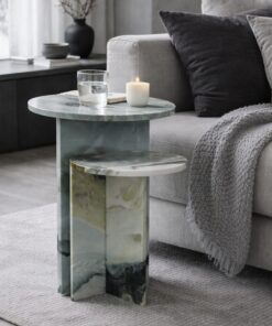 Emerald Marble Side Coffee Table