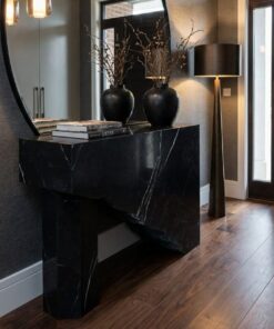 Konsolentisch aus Nero Marquina Marmor