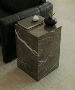طاولة قهوة مكعبة من رخام إيريش براون<br>