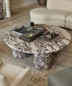 Mesa de Centro de Mármol Calacatta Viola<br>