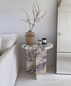 Mesa Auxiliar de Mármol Calacatta